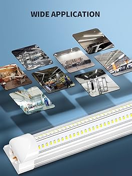 LUZ - 8☆shop ELEKICO 8' Led Shop Lights,Super Bright 19500LM 100W 5000K